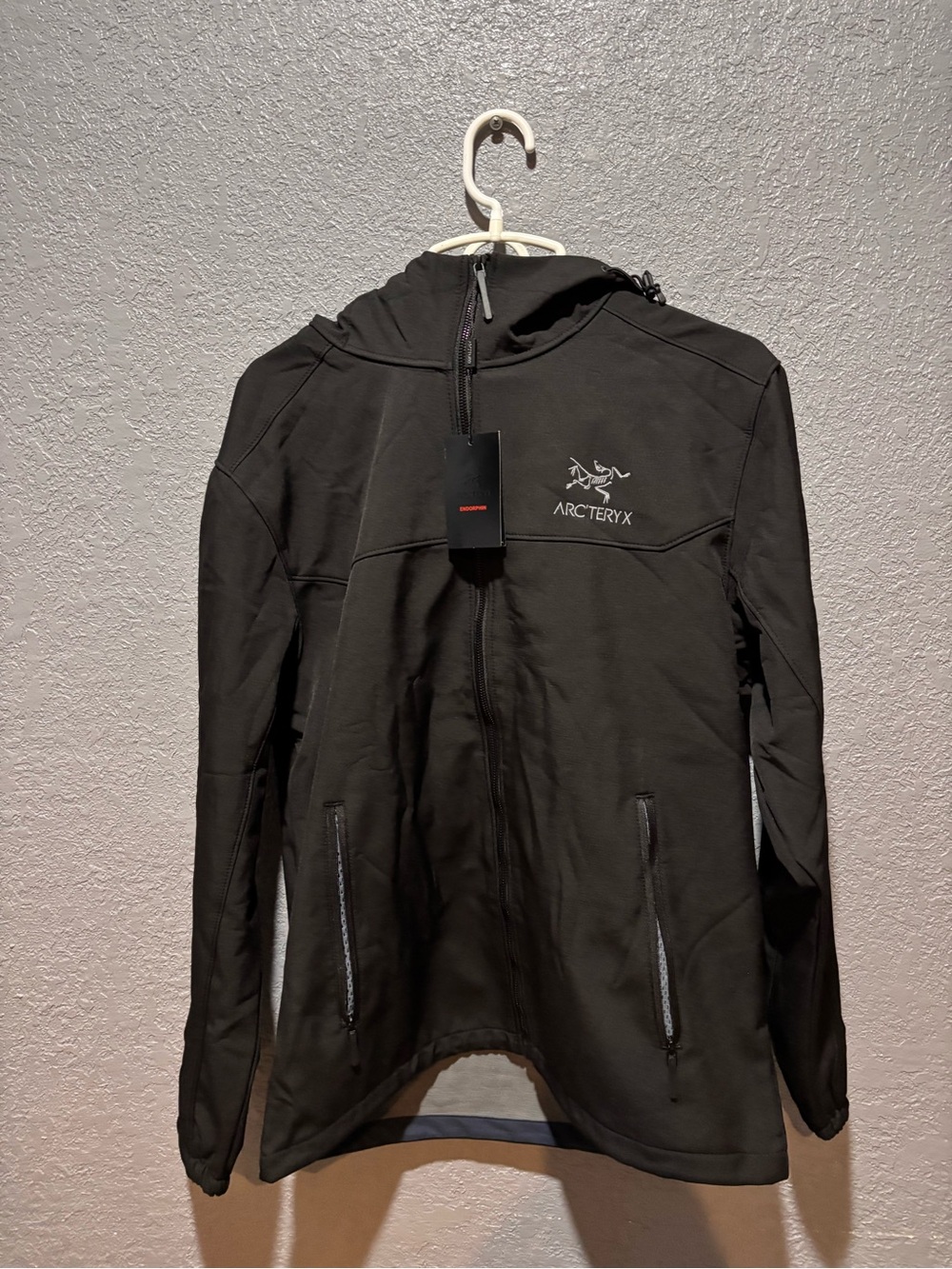 Arc'teryx Men's Black Hooded Softshell Jacket